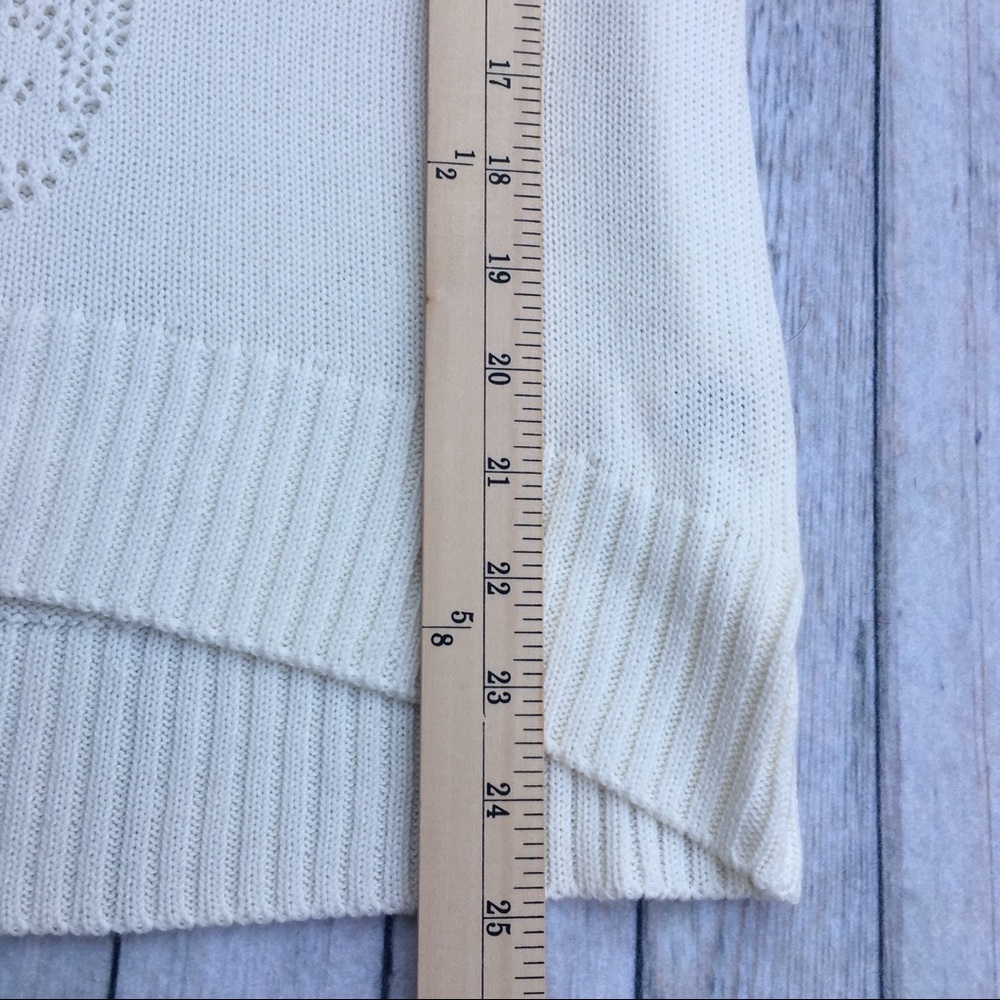 Billabong women’s cutout cotton sweater in ivory - Picture 6 of 7
